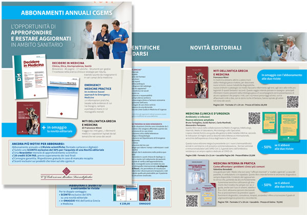 Brochure abbonamento libri riviste medicina torino